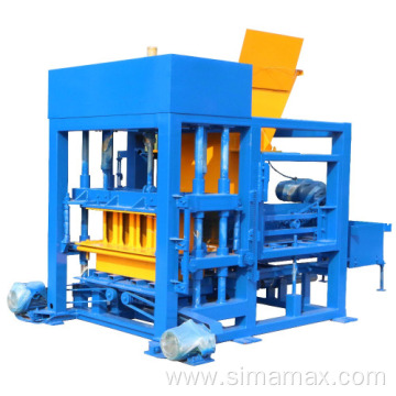 QT4-25 solid concrete building paver block making machine